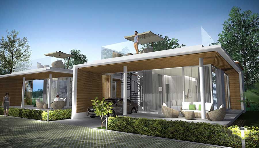 Modern 2-Bed Villas, Maenam